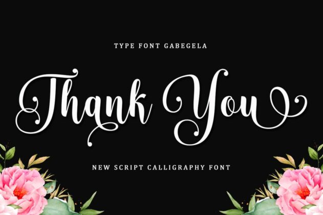Gabigela Script Font Poster 6