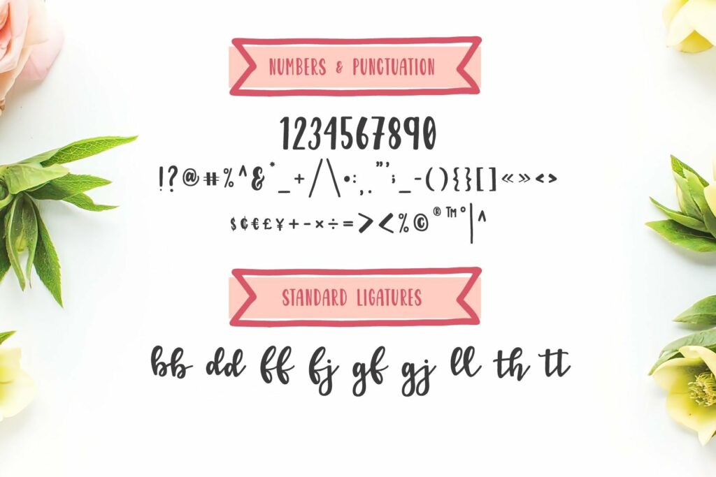 Garden Fancy Font Duo Poster 9