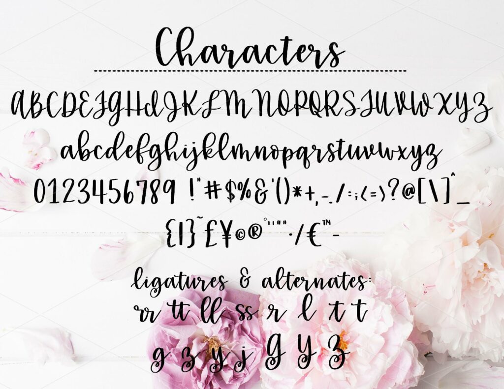 girlie script Poster 4