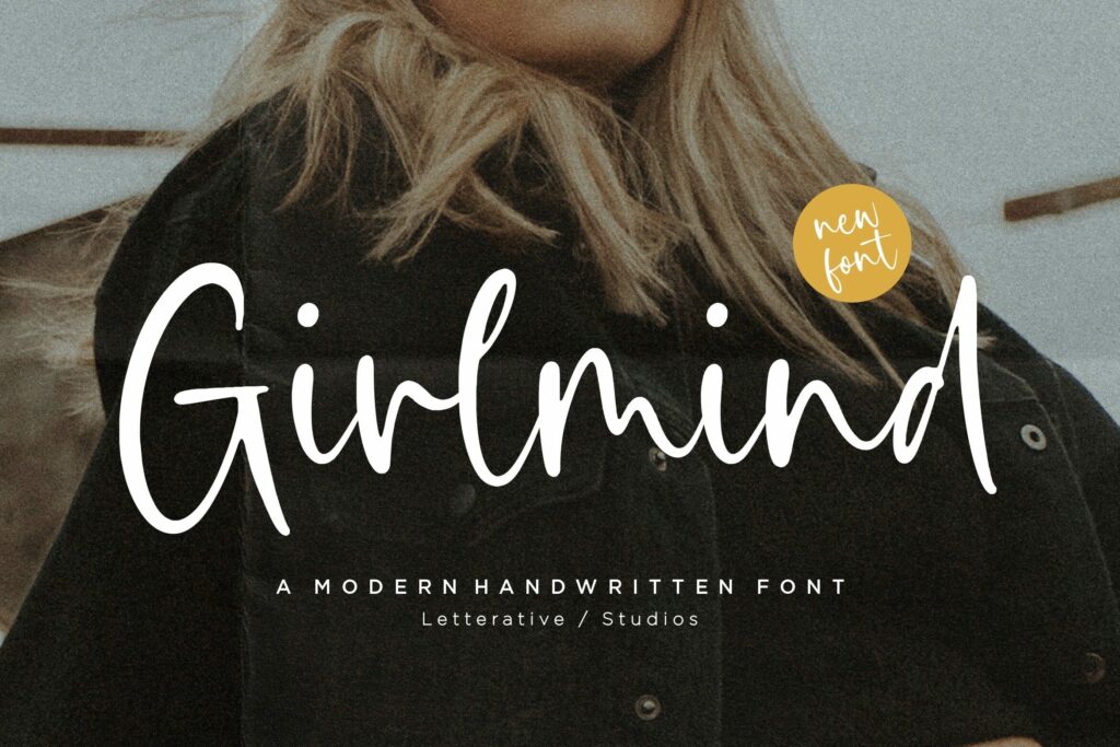 Girlmind Modern Handwritten Font Poster 2