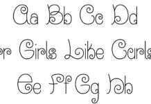 Girls Like Curls Font Poster 1