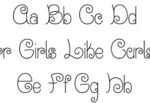 Girls Like Curls Font Poster 1