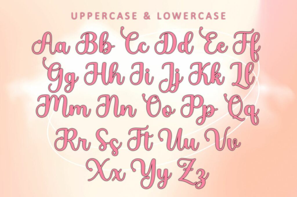 Girly Stylish Script Poster 5