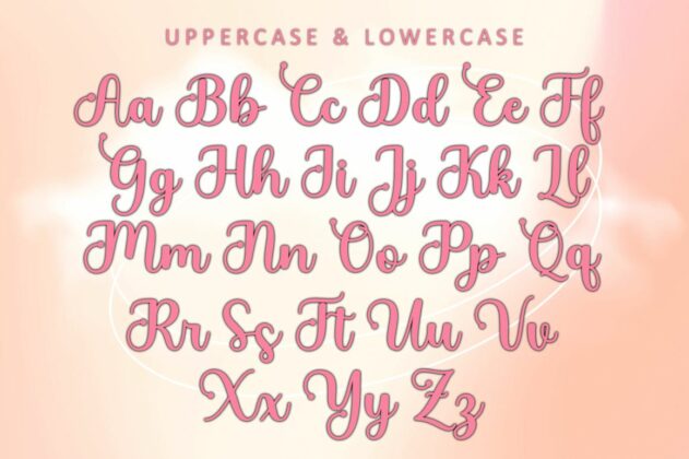 Girly Stylish Script Poster 5