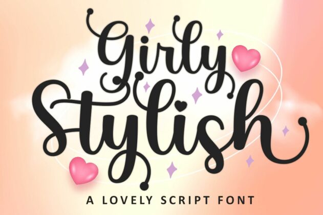 Girly Stylish Script Poster 6