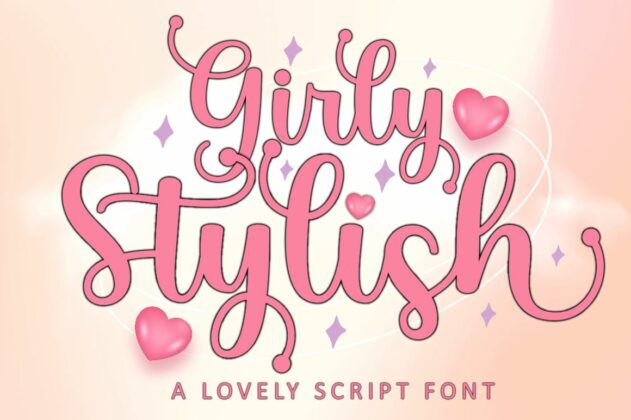 Girly Stylish Script Poster 8