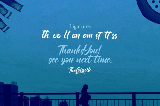 Gisselle - Bold Script Font Poster 5
