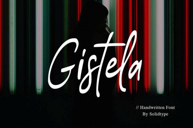 Gistela | Handwritten Font Poster 7