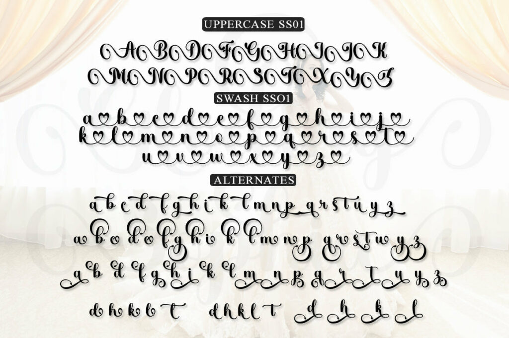 Gloding Sophia Script Poster 3