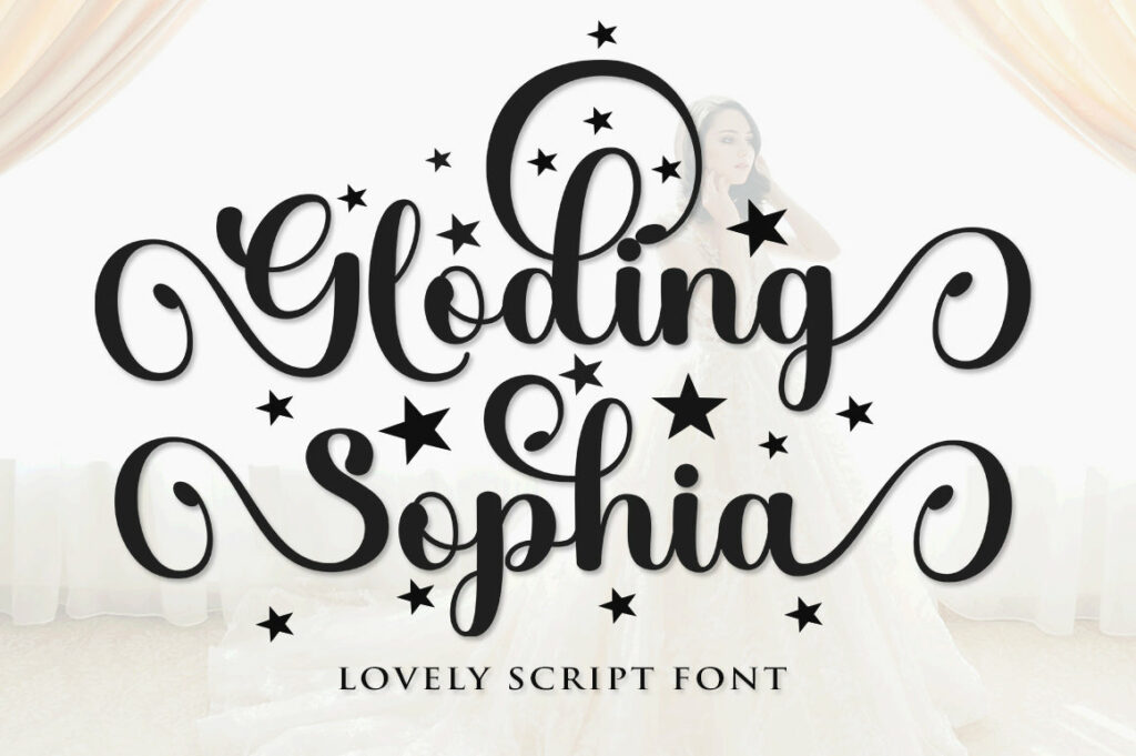 Gloding Sophia Script Poster 5