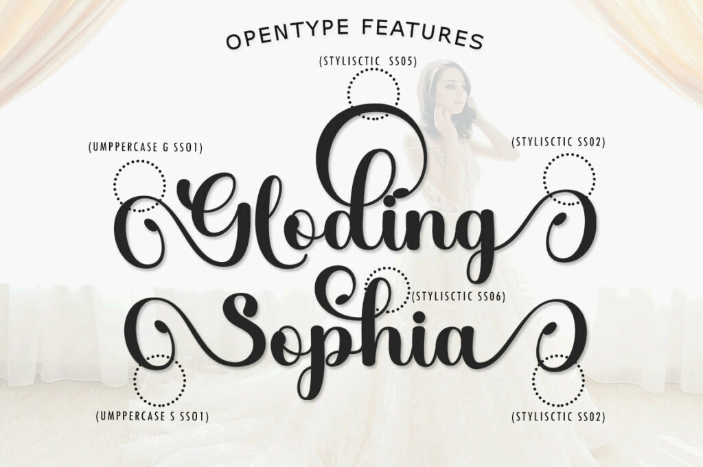 Gloding Sophia Script Poster 9