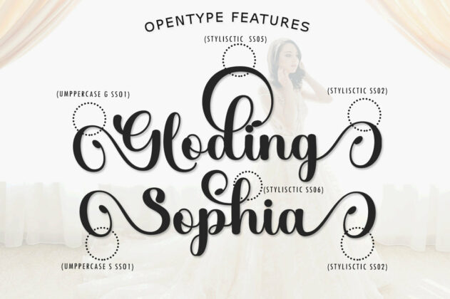 Gloding Sophia Script Poster 9