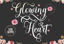 Glowing Heart Poster 1