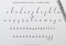 Goatherdam Font Poster 1