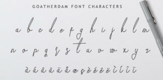 Goatherdam Font Poster 1