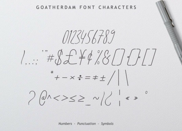 Goatherdam Font Poster 3