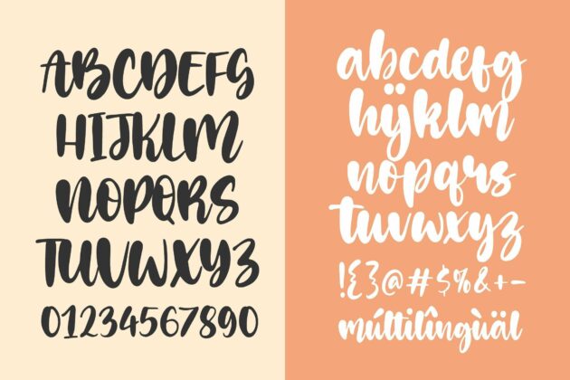 Golden Dates Modern Calligraphy Font Poster 6