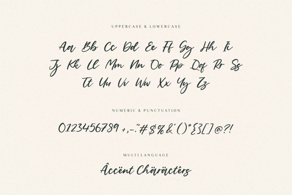 Goldena Modern Handwritten Font Poster 7