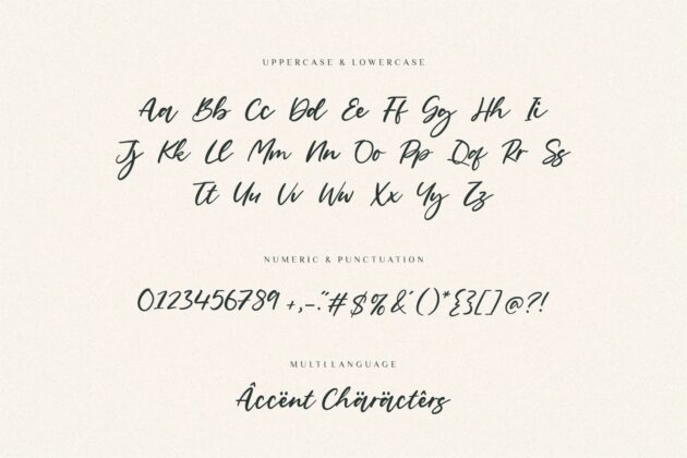 Goldena Modern Handwritten Font Poster 7