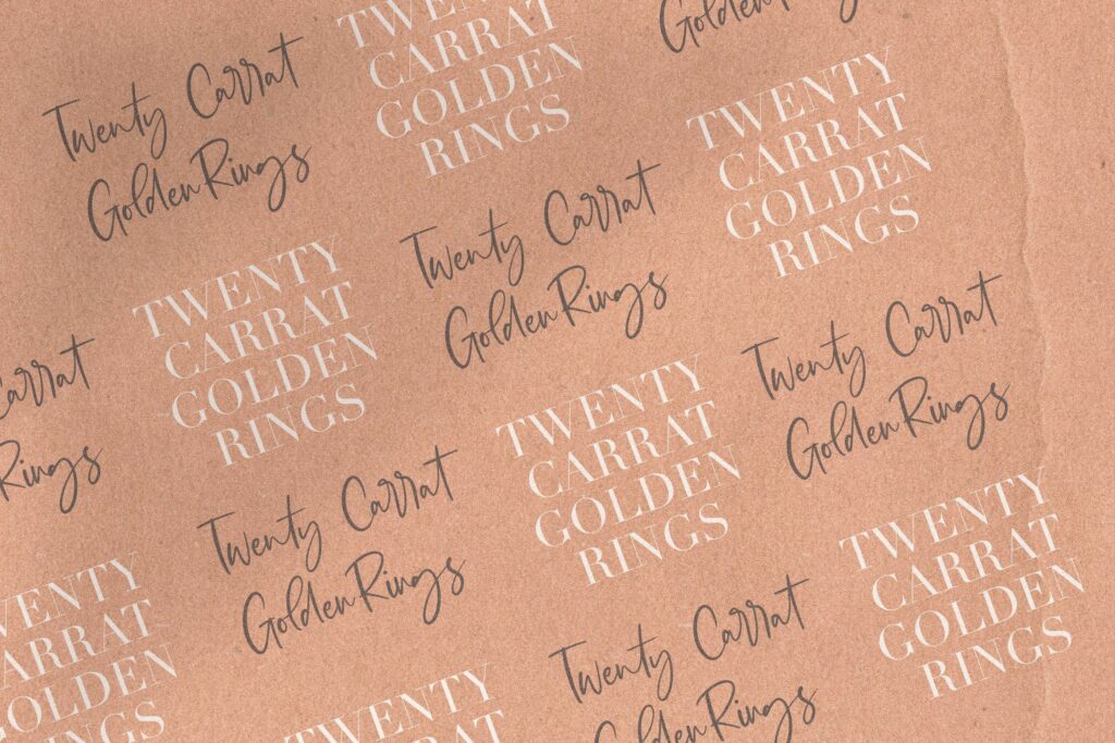Goldie Blanket Modern Calligraphy Font Poster 3