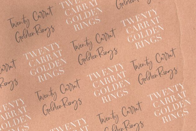 Goldie Blanket Modern Calligraphy Font Poster 3