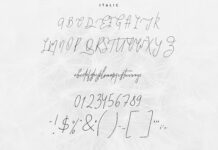 Good Wish Signature font Poster 1
