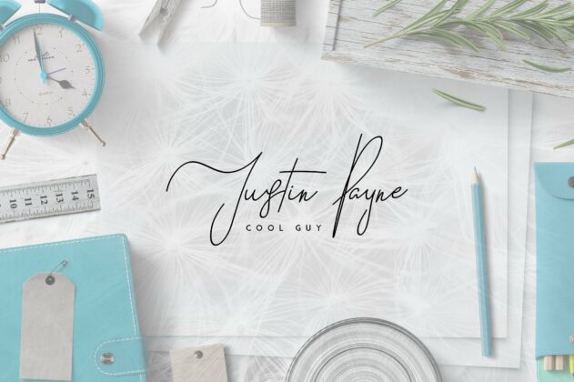 Good Wish Signature font Poster 6