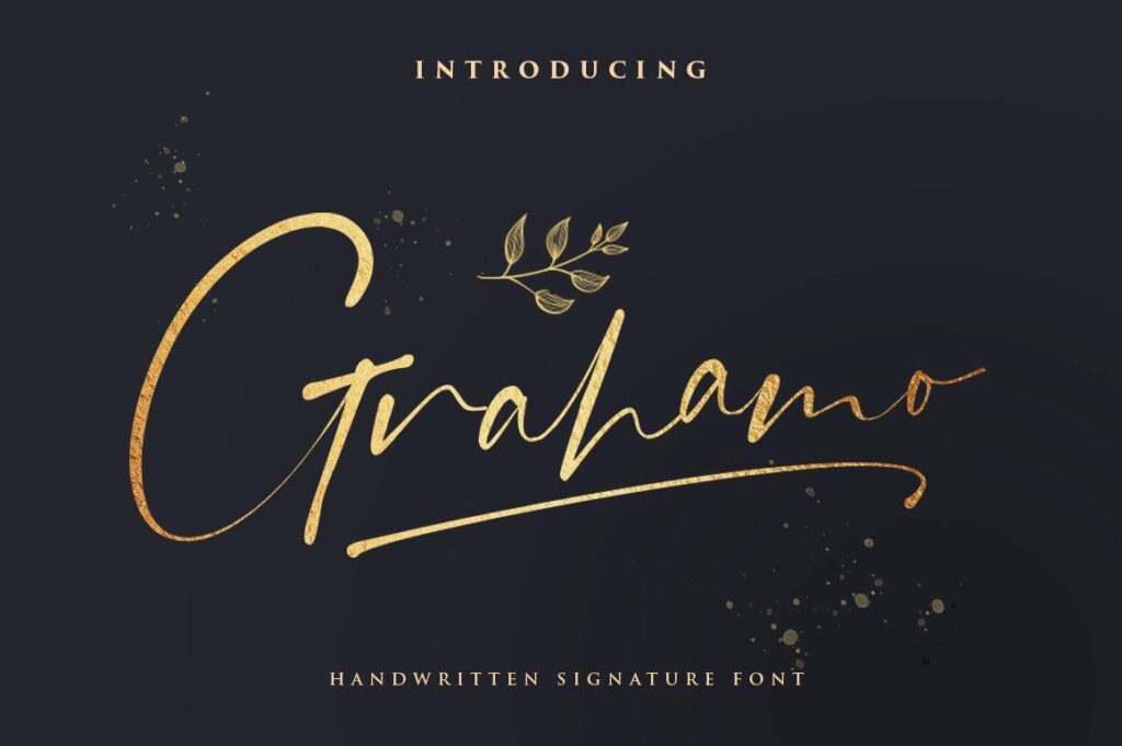 Grahamo - Luxury Signature Font Poster 5
