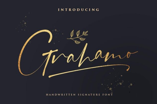 Grahamo - Luxury Signature Font Poster 5