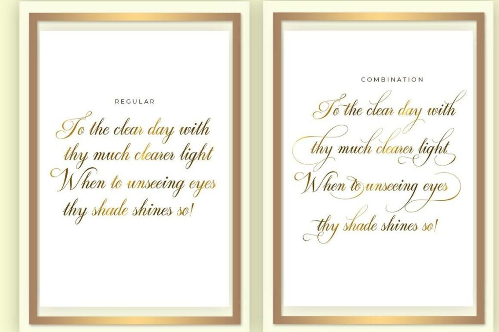 Graphitel Script Plus Ornament Poster 2