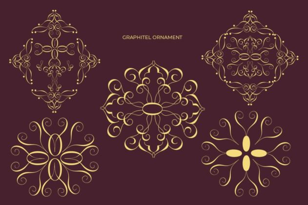 Graphitel Script Plus Ornament Poster 10