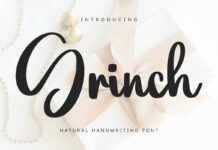 Grinch - Natural Handwritten Font Poster 1