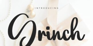 Grinch - Natural Handwritten Font Poster 1