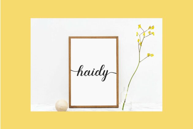 Habiby - Lovely Heart Script Font Poster 1