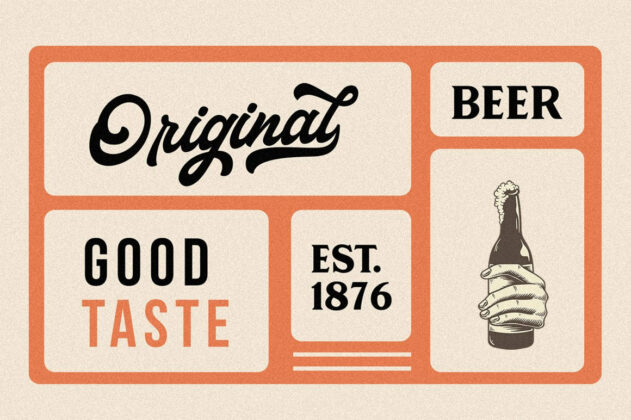 Haglos - Bold Script Font Poster 4