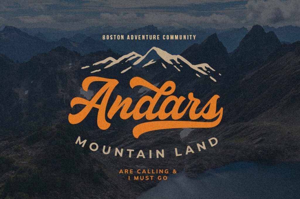 Haglos - Bold Script Font Poster 5