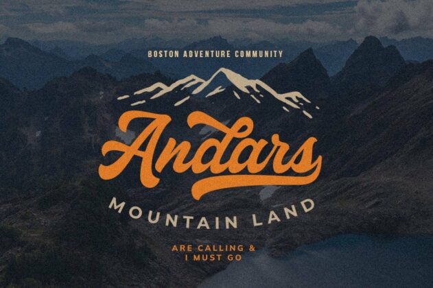 Haglos - Bold Script Font Poster 5