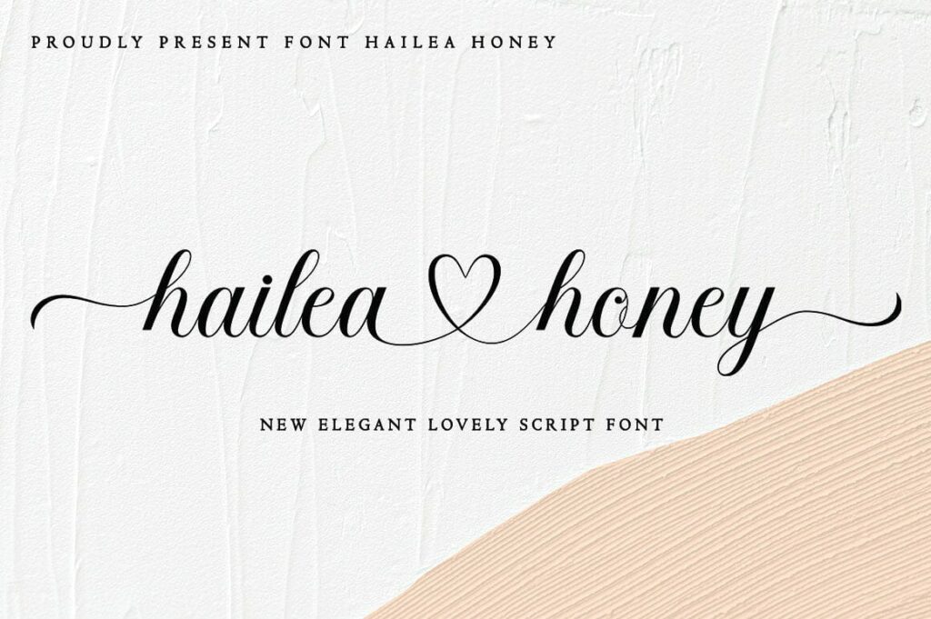 Hailea Honey Lovely Font Poster 6