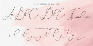 Hamburg Love Font Pretty Poster 1
