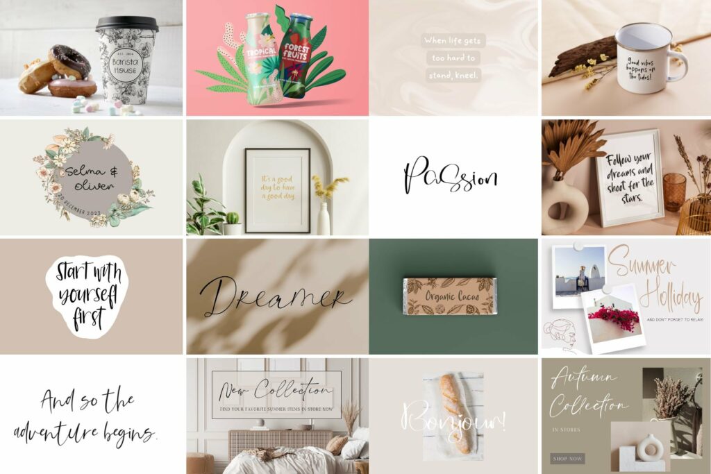 Hand-Lettered Bundle 100+ Fonts Included Poster 3