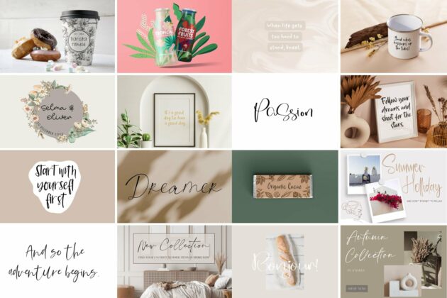 Hand-Lettered Bundle 100+ Fonts Included Poster 3