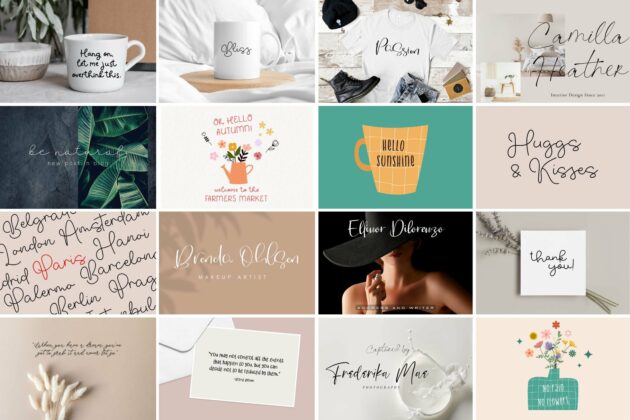 Hand-Lettered Bundle 100+ Fonts Included Poster 7