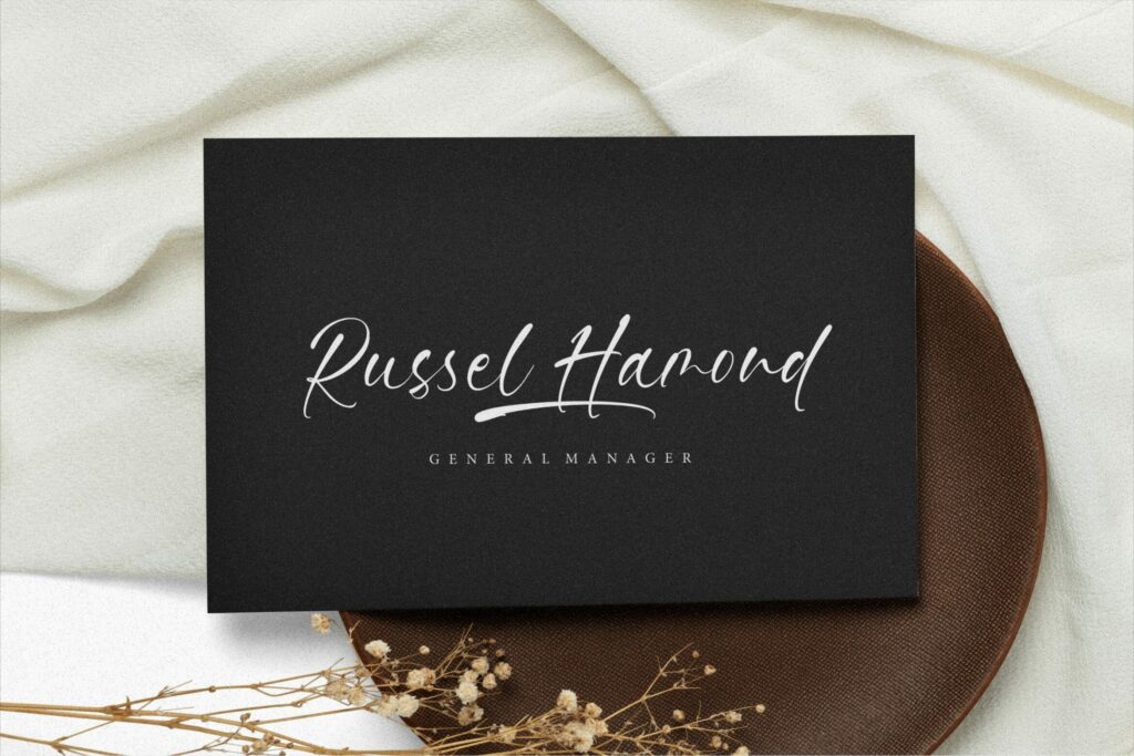 Handbreak Modern Handwritten Font Poster 1