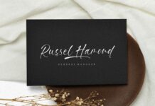 Handbreak Modern Handwritten Font Poster 1
