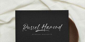 Handbreak Modern Handwritten Font Poster 1