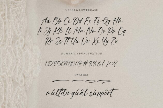 Handbreak Modern Handwritten Font Poster 6