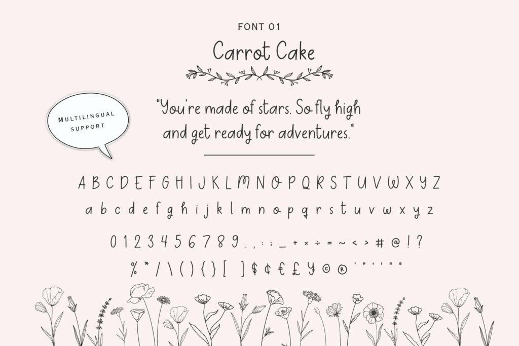 Handwriting Font Bundle Poster 1