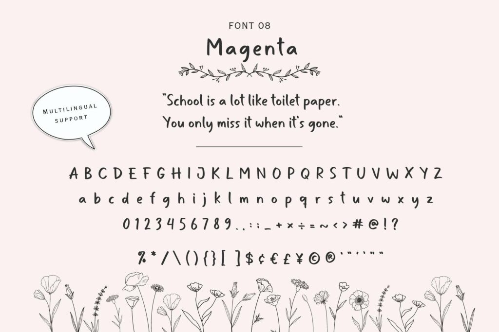 Handwriting Font Bundle Poster 8