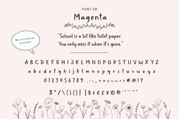 Handwriting Font Bundle Poster 8