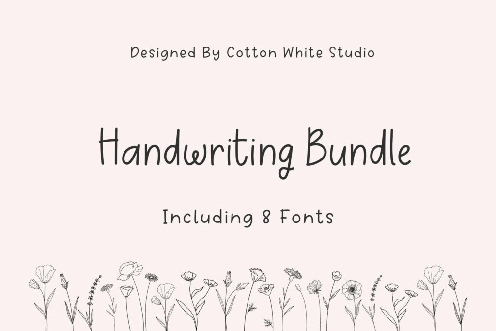 Handwriting Font Bundle Poster 9